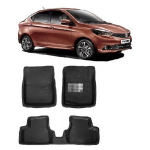 4.5D Car Floor Foot Tray Mats for Tigor  - Black